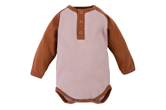 281 Jack Body Polo z długim rękawem Marija - brązowy