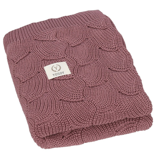 Ażurowy kocyk WAVES eco cotton Yosoy Ivory