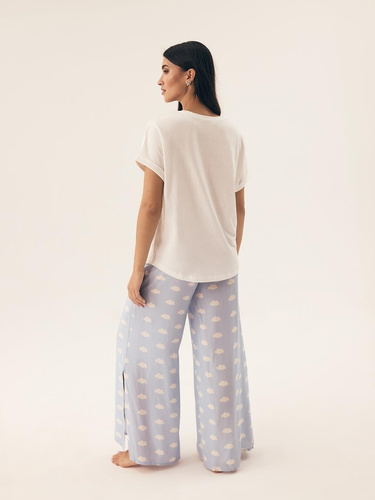 42730 Nubes Piżama Damska Henderson - kremowy