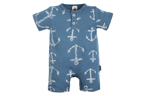 "BLUE SEA" Makoma pajac letni, rampers paski