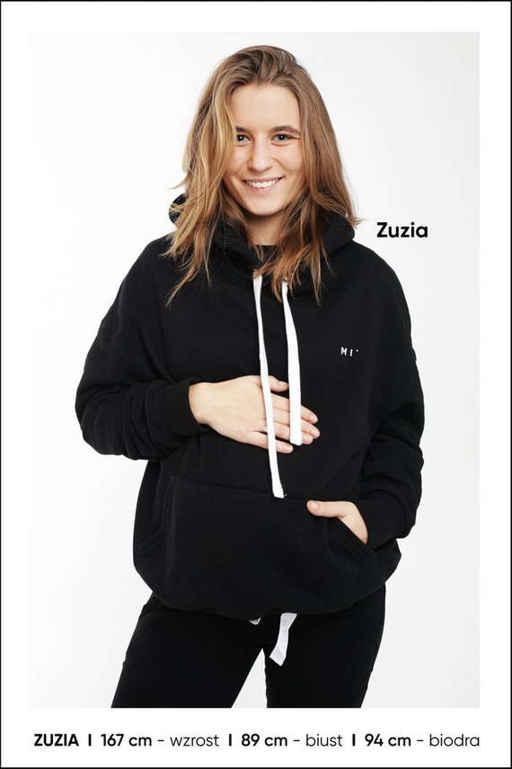 MI° hoodie Misimi bluza z kapturem - granat