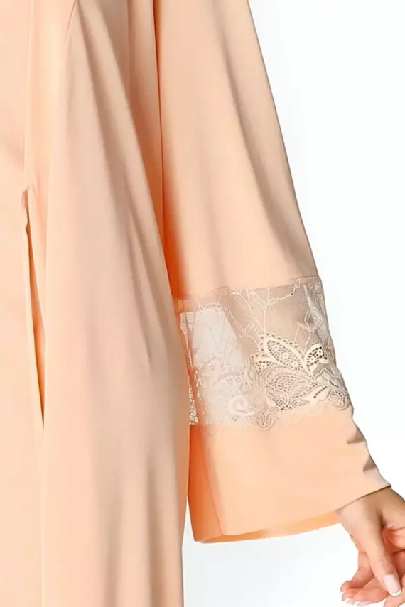 86375 Paula Szlafrok peniuar Mewa morelowy