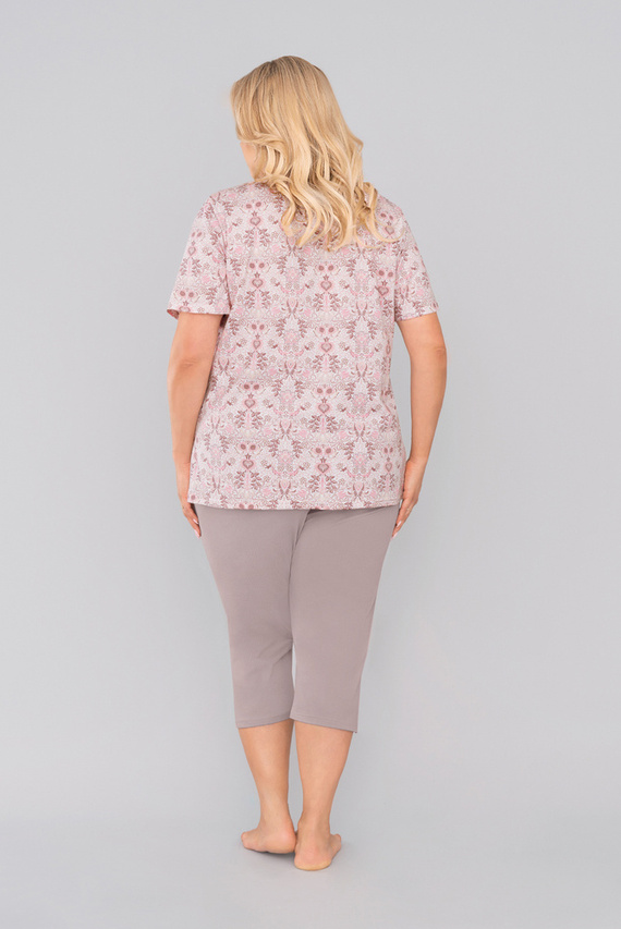 Kalmia Piżama Damska krótki rękaw, 3/4 spodnie Italian Fashion- druk