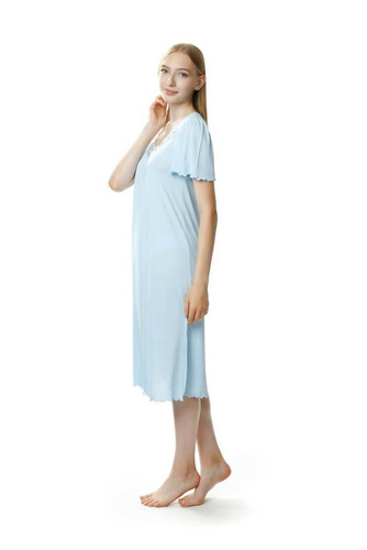 4112 Beatriz halka koszula nocna damska Mewa niebieski 