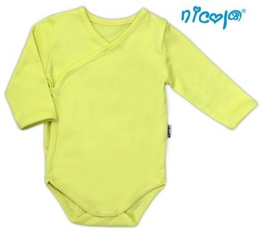 010 08 Body rozpinane z długim rękawem "Basic" Nicol - seledyn