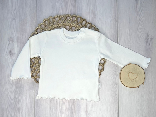 BI002 Mamatti Bluzka dziewczęca - biały
