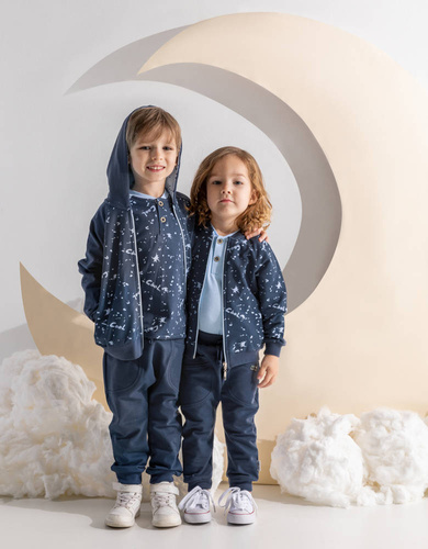 185273 Maks Nicol Bluza dresowa z kapturem