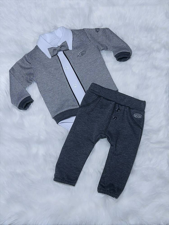 Miłosz Bambarillo Komplet katana + spodnie szary