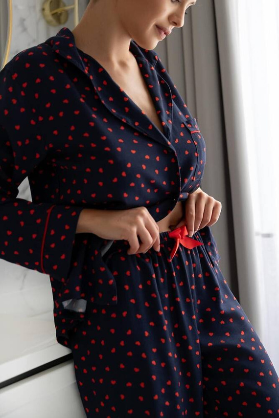 Sophia Piżama damska Sensis -granatowy