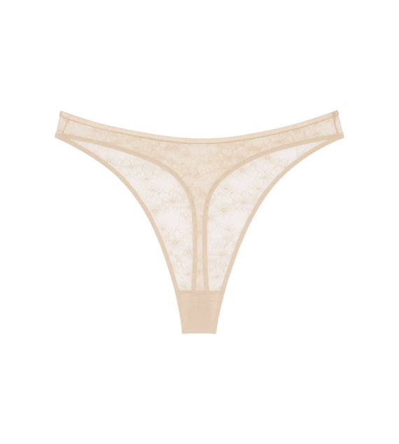 Bright Spotlight High Leg string Stringi damskie Triumph kremowy