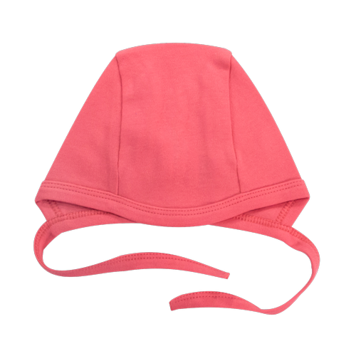 CKB010 Basic Mamatti Czapka wiązana - koralowy