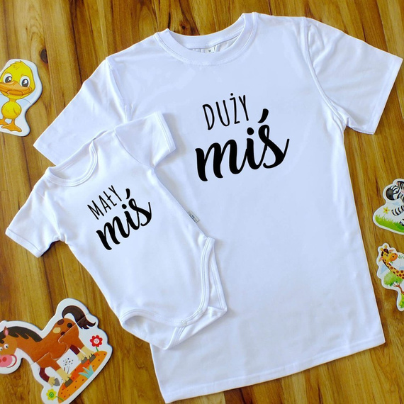 Zestaw Mały Miś, Duży Miś Moocha biały