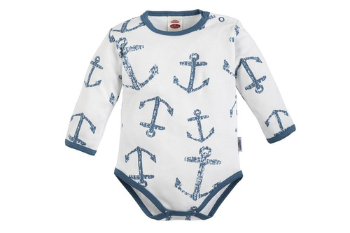 "BLUE SEA" Makoma Body z długim rękawem biały