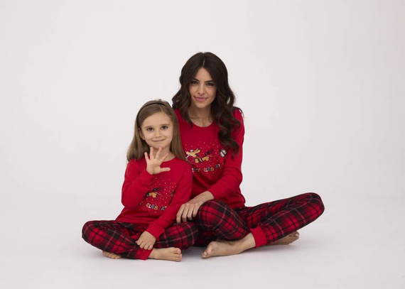 594/174 592/174 Celebrate Piżama dziewczęca Cornette czerwony