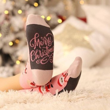 W44.155 Skarpety Świąteczne Wola 873 pink
