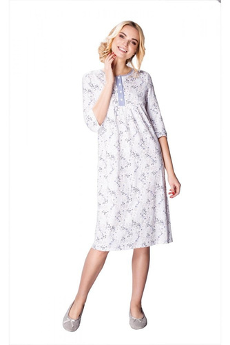 6167 Helena Koszula nocna damska Mewa niebieska