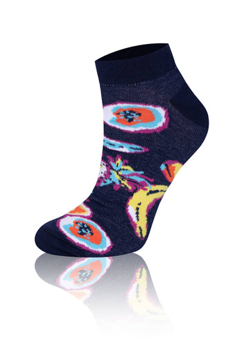 S139S Owoce Italian Fashion Skarpety - granatowy