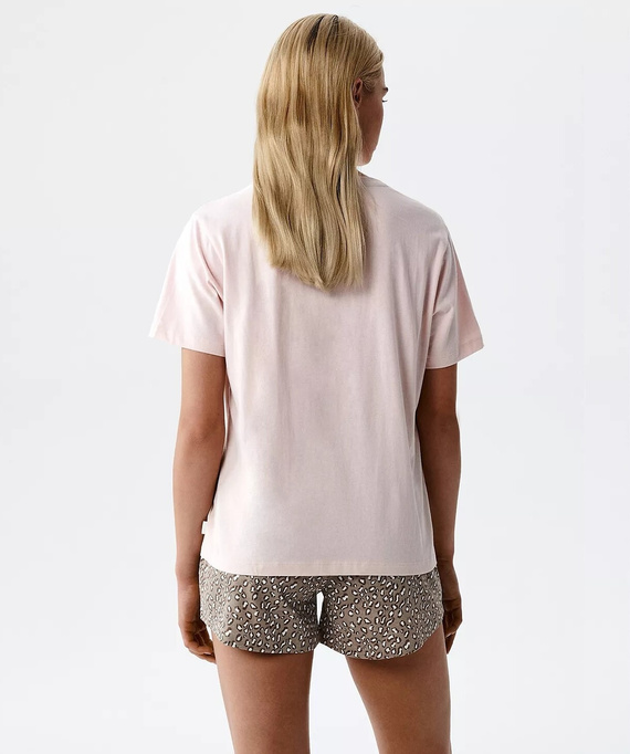 Atlantic NMP-507 piżama damska 100% bawełna peach różowy-karmelowy