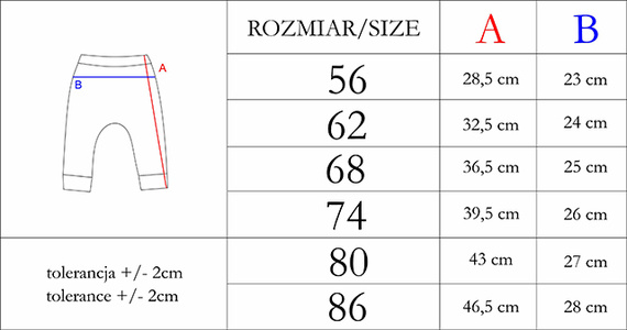 Spodnie niemowlęce 208016 Lizy Nicol