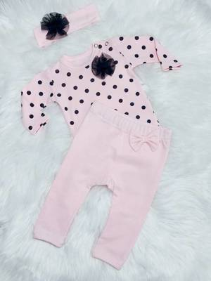 Tosia Bambarillo Spodnie niemowlęce pudrowy róż