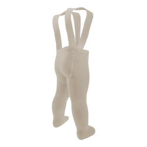 141608 Rajstopy bambusowe z szelkami Nicol - beżowy