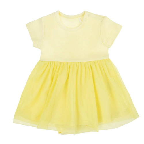 141271 Nicol Sukienko-body - żółty