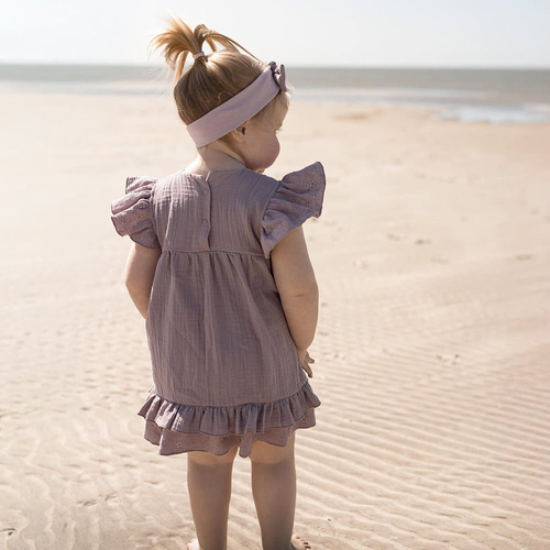 Botanic Eevi Sukienka muślinowa - wrzos 