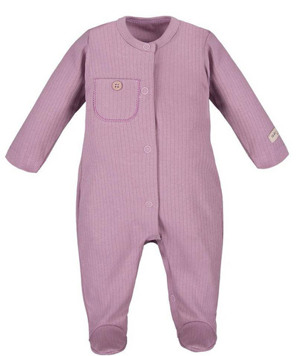 Pajac z kieszonką ze stópkami "Simply Comfy" Ewa Klucze - bordo