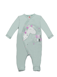 "UNICORN" Pajac niemowlęcy Makoma miętowy
