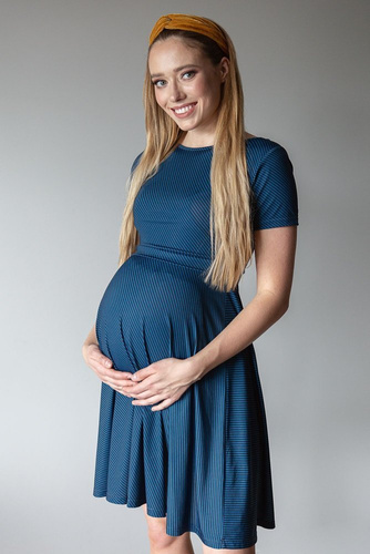 124 Sukienka ciążowa  i do karmienia MIRACLE- jeans -