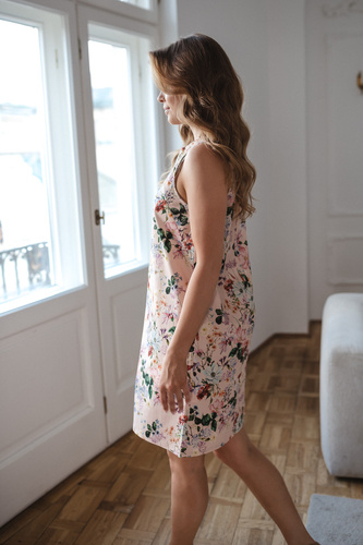 Lovely Dress Midi Milk&Love sukienka ciążowa i do karmienia granatowa w groszki