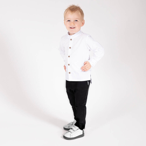 Bluzka z długim rękawem 169512 "Magia Świąt" Nicol - biały