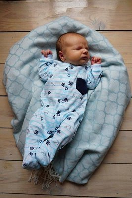 "SAILOR" Pajac niemowlęcy Makoma niebieski