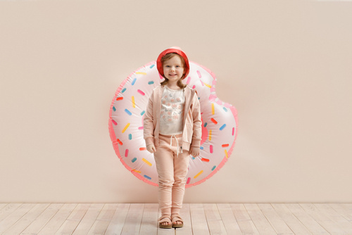 Summer Garden Pinokio Spodnie dziewczęce - różowy