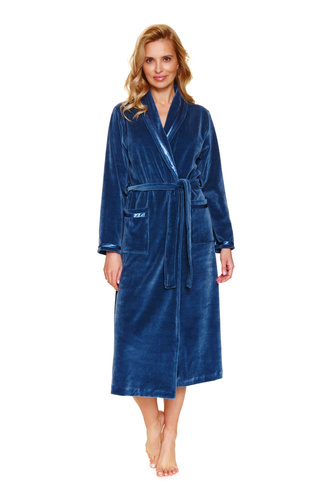 Szlafrok damski Doctor Nap SWO.1078- deep blue