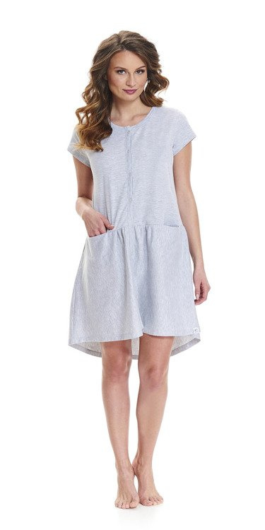 9445 Koszula Nocna ciążowa i do karmienia Doctor Nap - grey melange