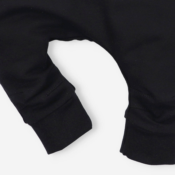 Panda Spodnie dresowe z bawełny organicznej Nini czarny