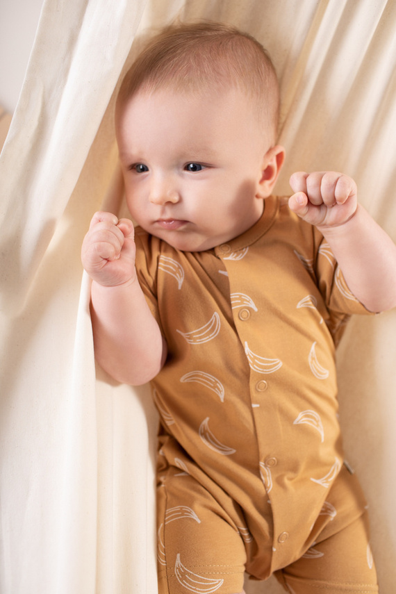 Free Soul Pinokio Rampers rozpinany - żółty druk