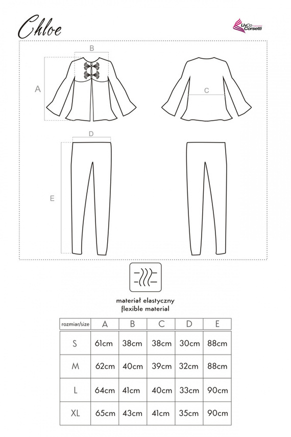 Chloe LC 90038 Piżama damska LivCo Corsetti Fashion