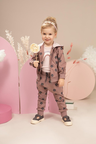 Happiness Pinokio Pumpy dla dziewczynki - ciemny róż/druk