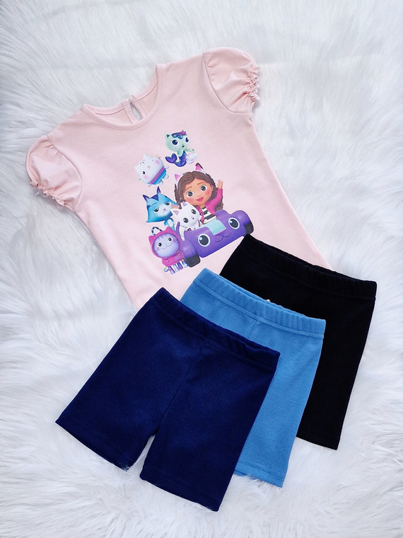 Przyjaciele Bambarillo Koszulka dziecięca krótki rękaw pudrowy róż