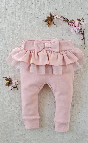 Cherry 1710S Spodenki niemowlęce Marija - powder pink 