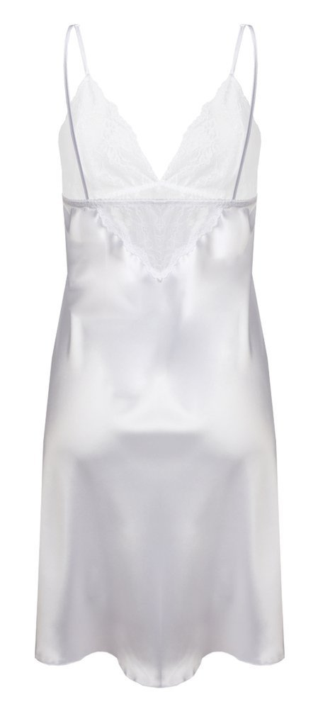 Clarisse Halka satynowa koszulka damska DKaren - biała