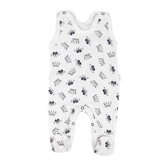 Komplet 5-częściowy WP404 "Korona" Mamatti biało- czarne