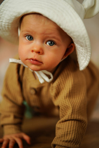 "Natural Waffel" Makoma Bluza camel