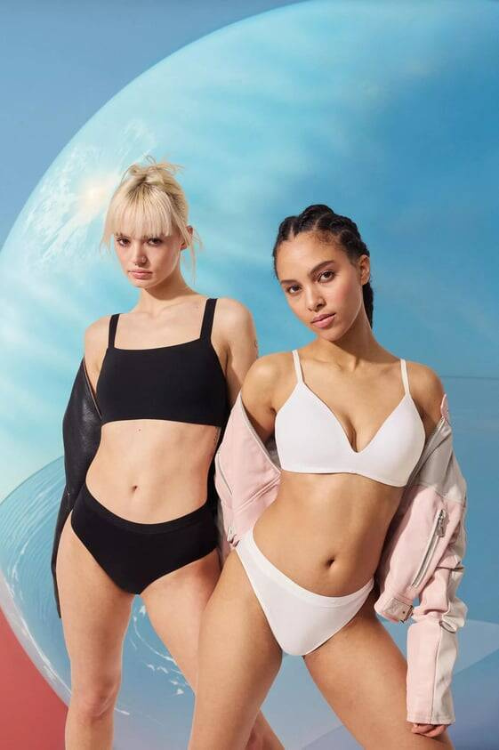 Go Casual Midi Figi Damskie 2-pak Sloggi - black