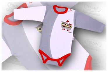 Body z długim rękawem "GREY" Terjan - szary