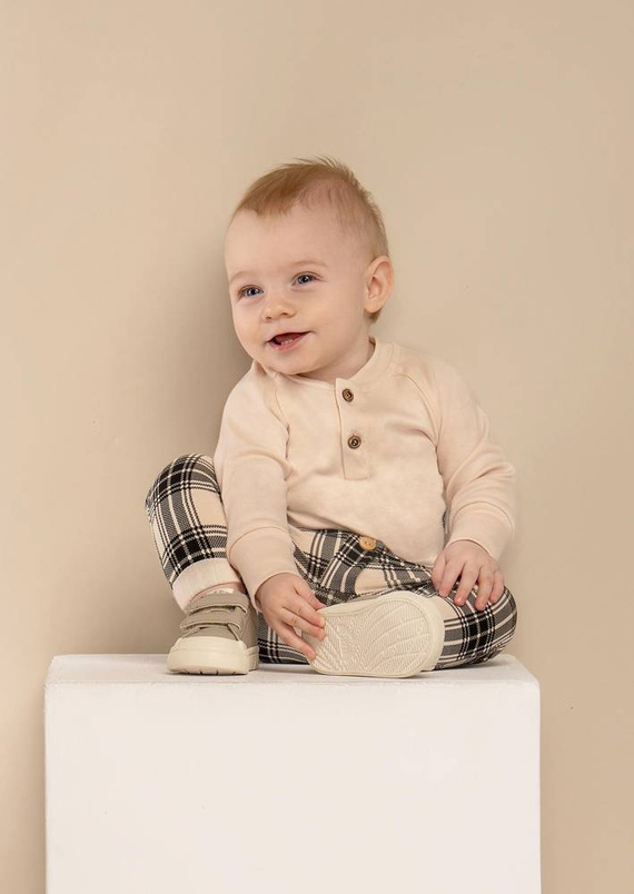 Body z długim rękawem 163645 "Magia Świąt" Nicol - beżowy