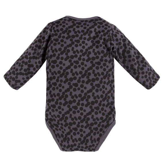 Magic Eevi Body z długim rękawem rozpinane- grafit druk