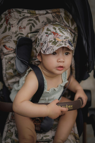 Chustka z daszkiem 100% Bamboo Ornithology - Makaszka